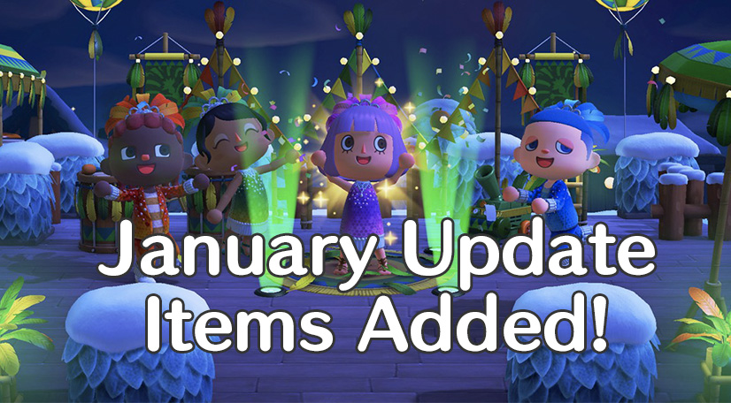 January update items banner