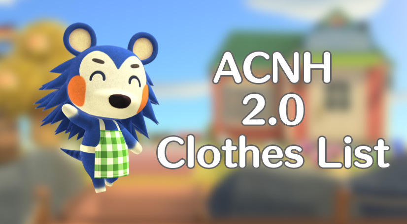 ACNH 2.0 Clothing Update with Mabel