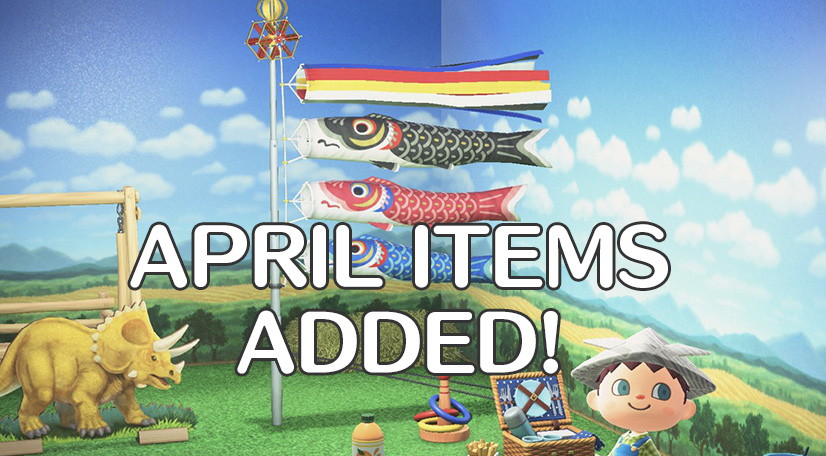 April update items banner