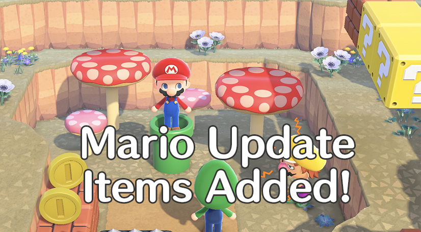 Mario update items banner