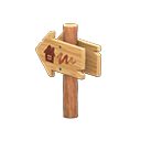In-game image of Angled Signpost