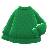 In-game image of Aran-knit Sweater