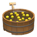In-game image of Bathtub With Yuzu