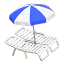 In-game image of Beach Chairs With Parasol