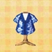 In-game image of Blue Aloha Tee