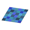 In-game image of Blue Blocks Rug