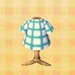 In-game image of Blue-grid Tee