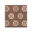 In-game image of Brown Floral Flooring