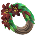 In-game image of Dark Lily Wreath