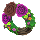 In-game image of Dark Rose Wreath