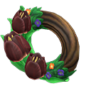 In-game image of Dark Tulip Wreath