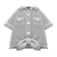 In-game image of Front-tie Button-down Shirt