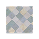 In-game image of Gray Argyle-tile Flooring