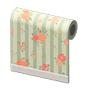 In-game image of Green Flower-print Wall