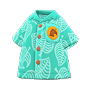 In-game image of Green Nook Inc. Aloha Shirt