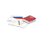 In-game image of Homework Set