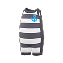 In-game image of Horizontal-striped Wet Suit
