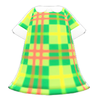 In-game image of Lively Plaid Dress