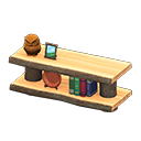 In-game image of Log Decorative Shelves