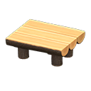 In-game image of Log Dining Table