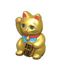 In-game image of Lucky Gold Cat