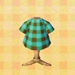 In-game image of Mint Gingham Tee