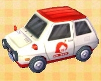 In-game image of Nook's Homes Car