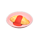 In-game image of Omurice
