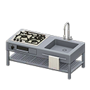 In-game image of Open-frame Kitchen