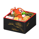 In-game image of Osechi