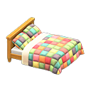 In-game image of Patchwork Bed