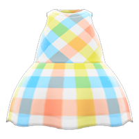 In-game image of Plaid-print Dress