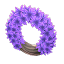 In-game image of Purple Hyacinth Wreath