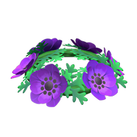 In-game image of Purple Windflower Crown