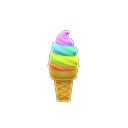In-game image of Rainbow Soft Serve