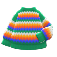 In-game image of Rainbow Sweater