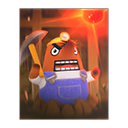 In-game image of Resetti's Poster