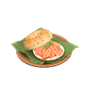 In-game image of Salmon Bagel Sandwich