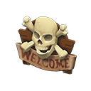 In-game image of Skull Doorplate