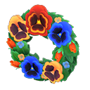In-game image of Snazzy Pansy Wreath
