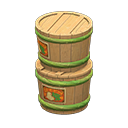 In-game image of Stacked Senmaizuke Barrels