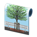 In-game image of Tree-lined Wall