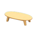 Animal crossing low wooden table