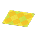 In-game image of Yellow Argyle Rug