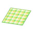 In-game image of Yellow Checked Rug