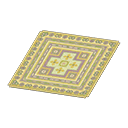 In-game image of Yellow Kilim-style Carpet