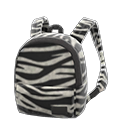 In-game image of Zebra-print Backpack