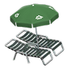 Picture of Beach Chairs With Parasol