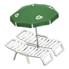 Picture of Beach Chairs With Parasol