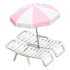 Picture of Beach Chairs With Parasol